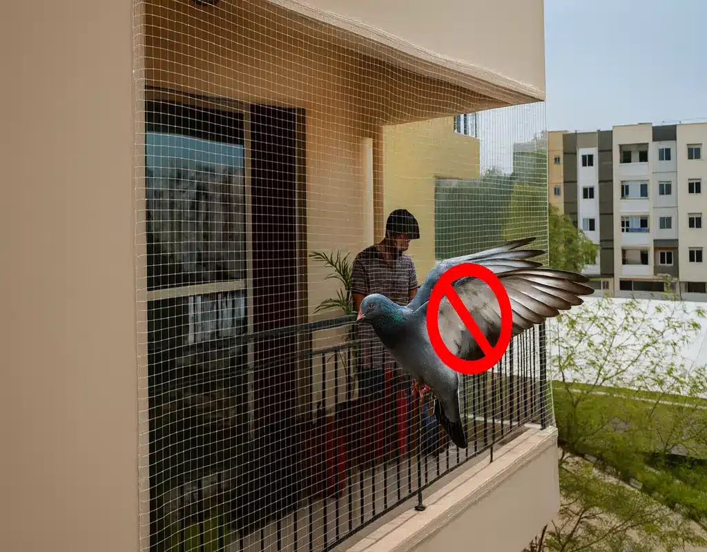Best Premium Quality Bird Net for Balcony in Thanisandra and Yelahanka