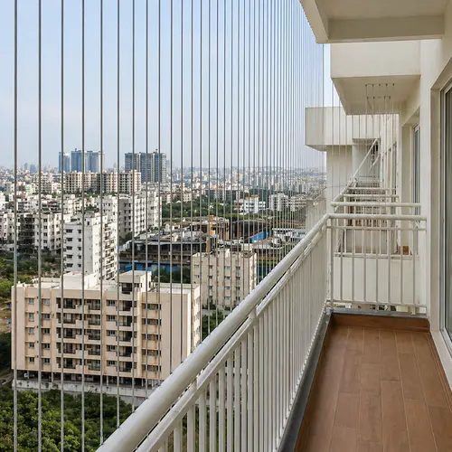 Premium Quality Invisible Grills for Balcony in Gunjur and Bangalore